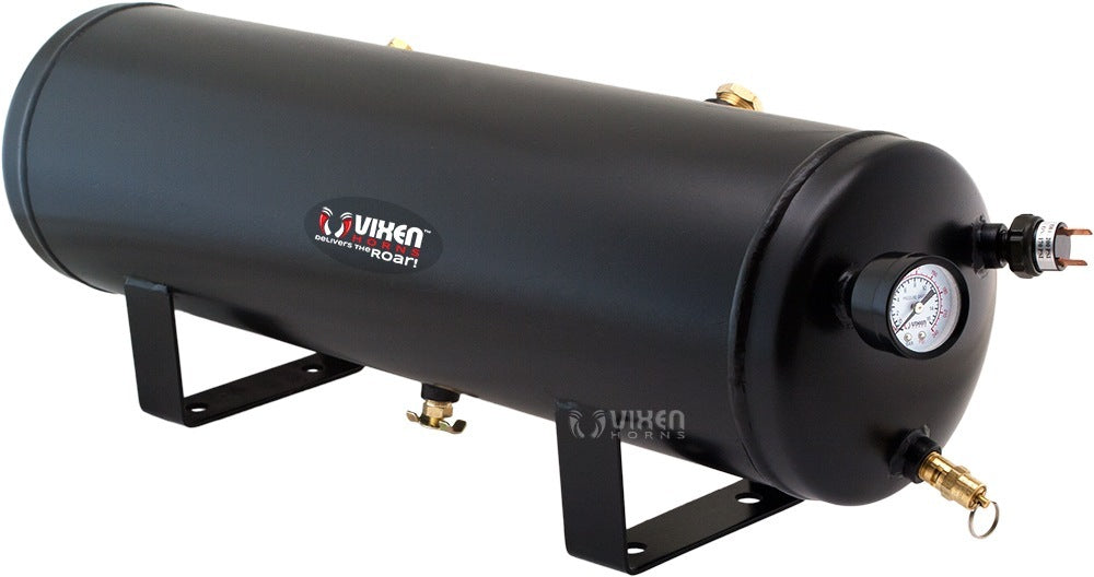 VIXEN HORNS VXO8330/1264Y SINGLE TRUMPET TRAIN AIR HORN CHROME PLATED WITH 3 GALLON TANK AND 200 PSI COMPRESSOR image 6