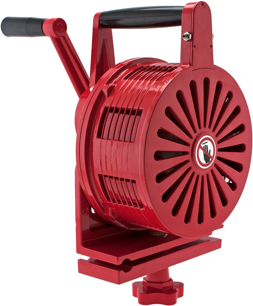 VIXEN HORNS VXS-1200MBR HEAVY DUTY HAND CRANK ALARM AIR RAID SIREN RED image 1