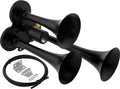 VIXEN HORNS VXH3311B TRIPLE TRUMPET TRAIN AIR HORN BLACK image 0
