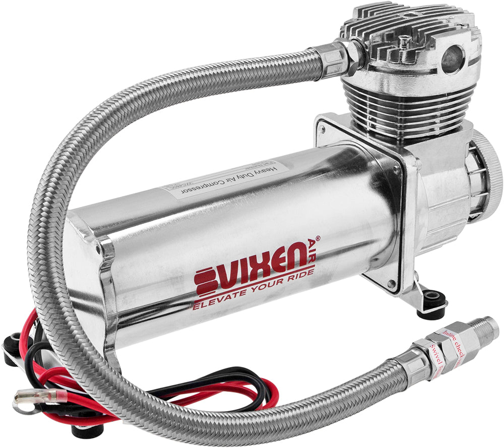 VIXEN AIR VXO4852GDC 5 GALLON STEEL AIR TANK SILVER WITH DUAL 200