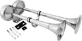 VIXEN HORNS VXH2112MAR MARINE GRADE STAINLESS STEEL ELECTRIC AIR HORN CHROME COLOR image 0