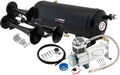 VIXEN HORNS VXO8115/3311B TRIPLE TRUMPET TRAIN AIR HORN BLACK WITH 1.5 GALLON TANK AND 150 PSI COMPRESSOR image 0