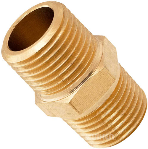 VIXEN AIR VXA1212-8 1/2" NPT MALE TO 1/2" NPT MALE STRAIGHT COUPLING (8 PACK) image 1