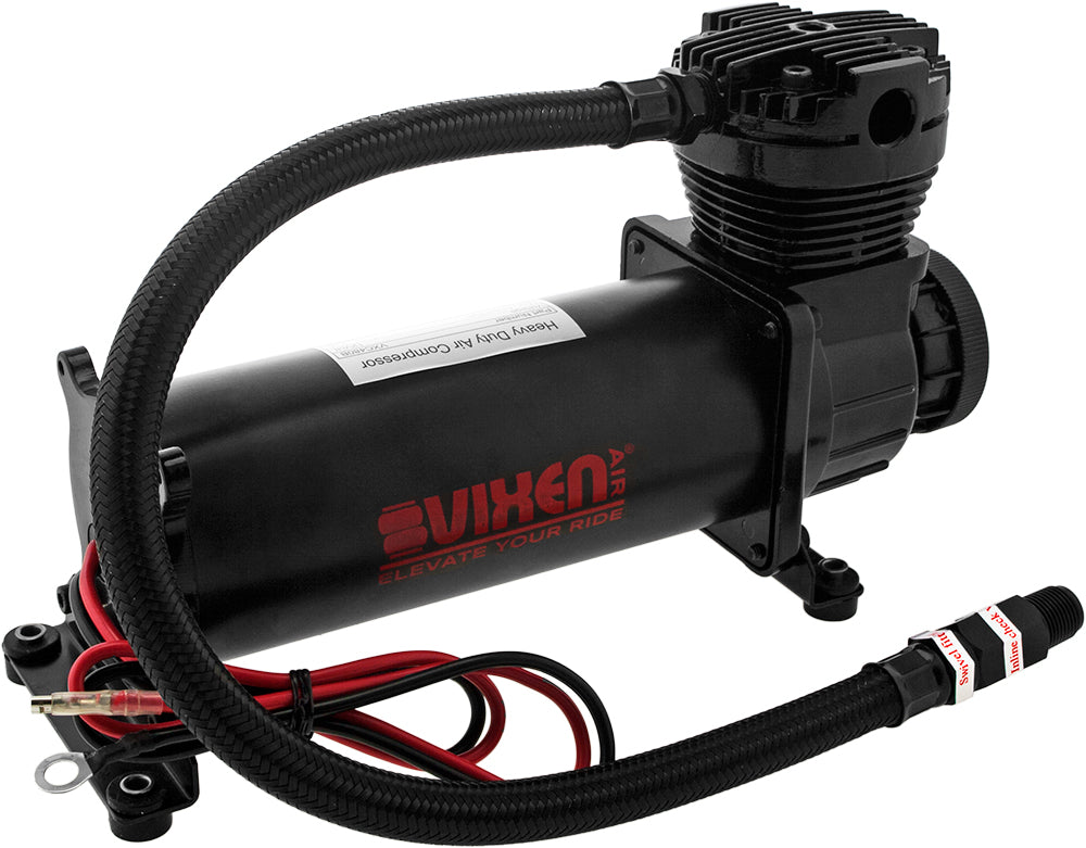 VIXEN HORNS VXO4830AB/1264B SINGLE TRUMPET TRAIN AIR HORN BLACK WITH 3 GALLON ALUMINUM TANK AND 200 PSI COMPRESSOR image 5