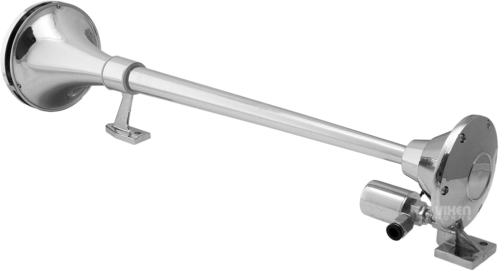 VIXEN HORNS VXO8350/1168C SINGLE TRUMPET TRAIN AIR HORN CHROME PLATED WITH 5 GALLON TANK AND 200 PSI COMPRESSOR image 2