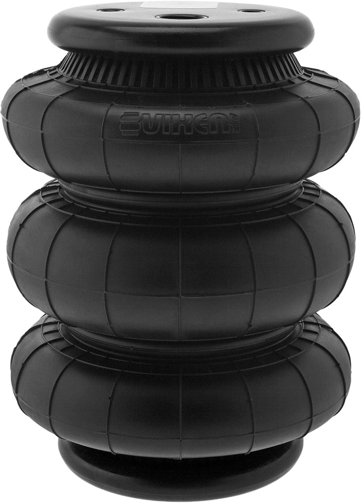 VIXEN AIR VXD2600T 1/2" NPT SINGLE AIR PORT TRIPLE BELLOW SUSPENSION AIR SPRING/AIR BAG (SINGLE PACK) image 0