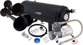 VIXEN HORNS VXO8815/3114B TRIPLE TRUMPET TRAIN AIR HORN BLACK WITH 1.5 GALLON TANK AND 150 PSI COMPRESSOR image 0