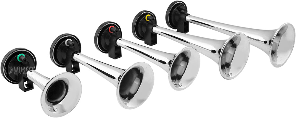 VIXEN HORNS VXH6803C LA CUCARACHA MUSICAL AIR HORN CHROME COLOR image 1