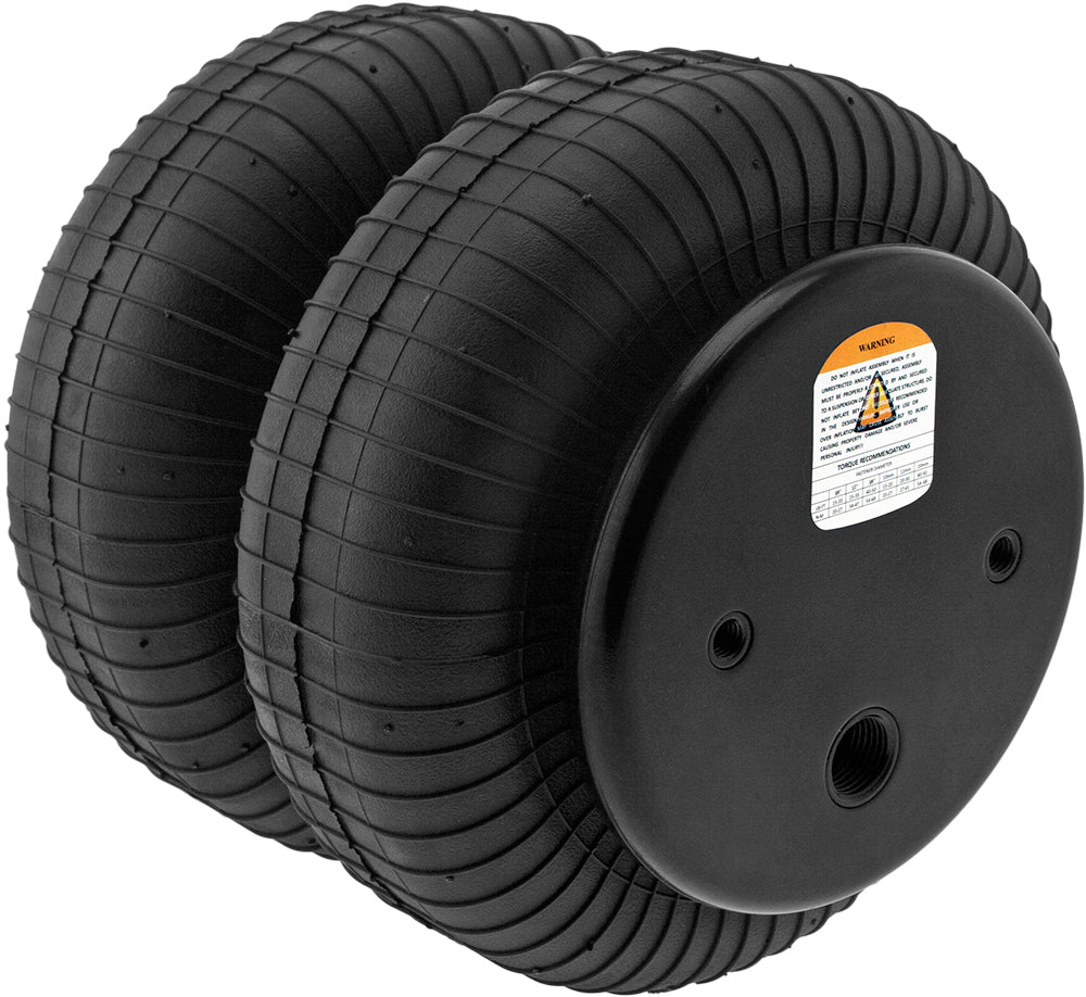 VIXEN AIR VXD3800DP 1/2" NPT SINGLE AIR PORT SUSPENSION AIR SPRING/AIR BAG (DUAL PACK) image 1