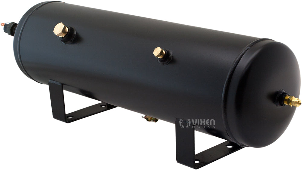 VIXEN HORNS VXO8330/1167C SINGLE TRUMPET TRAIN AIR HORN CHROME PLATED WITH 3 GALLON TANK AND 200 PSI COMPRESSOR image 7