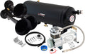 VIXEN HORNS VXO8115/3114B TRIPLE TRUMPET TRAIN AIR HORN BLACK WITH 1.5 GALLON TANK AND 150 PSI COMPRESSOR image 0
