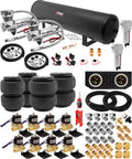 VIXEN AIR VXX3804PB/4852DCF AIR SUSPENSION KIT FOR TRUCK/CAR/AIR RIDE. ON BOARD SYSTEM - TWO 200 PSI COMPRESSORS, 5 GALLON TANK image 0