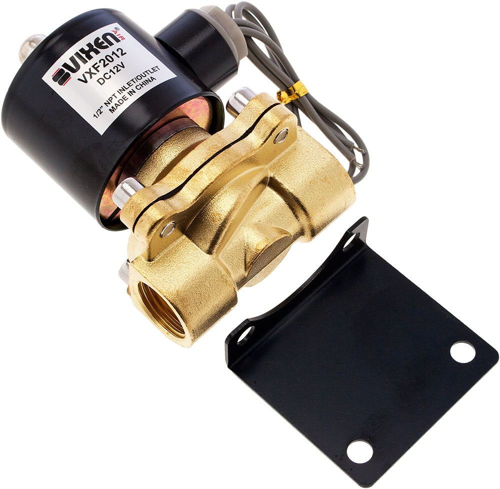 VIXEN AIR VXF2012-2 12V 1/2" NPT HIGH FLOW ELECTRIC AIR VALVE (2-PACK) image 1