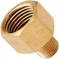 VIXEN HORNS VXA1412 1/4" NPT MALE TO 1/2" NPT FEMALE BRASS THREAD EXPANDER FITTING image 0