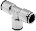 VIXEN AIR VXA8312 PUSH TO CONNECT (PTC) UNION TEE PNEUMATIC FITTING FOR 1/2" OD HOSES image 0