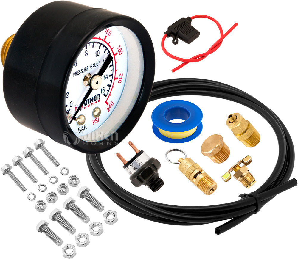 VIXEN HORNS VXO8115B 1.5 GALLON AIR TANK WITH 150 PSI AIR COMPRESSOR ONBOARD AIR SYSTEM image 9