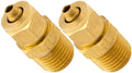 VIXEN HORNS VXA7014-2 1/4" NPT MALE COMPRESSION FITTING FOR 1/4" OD HOSE (2 PACK) image 0