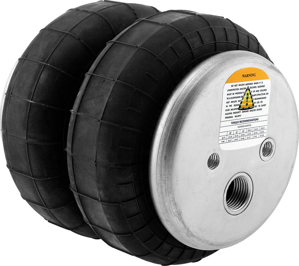VIXEN AIR VXD2500MDP 1/2" NPT SINGLE AIR PORT SUSPENSION AIR SPRING (DUAL PACK)