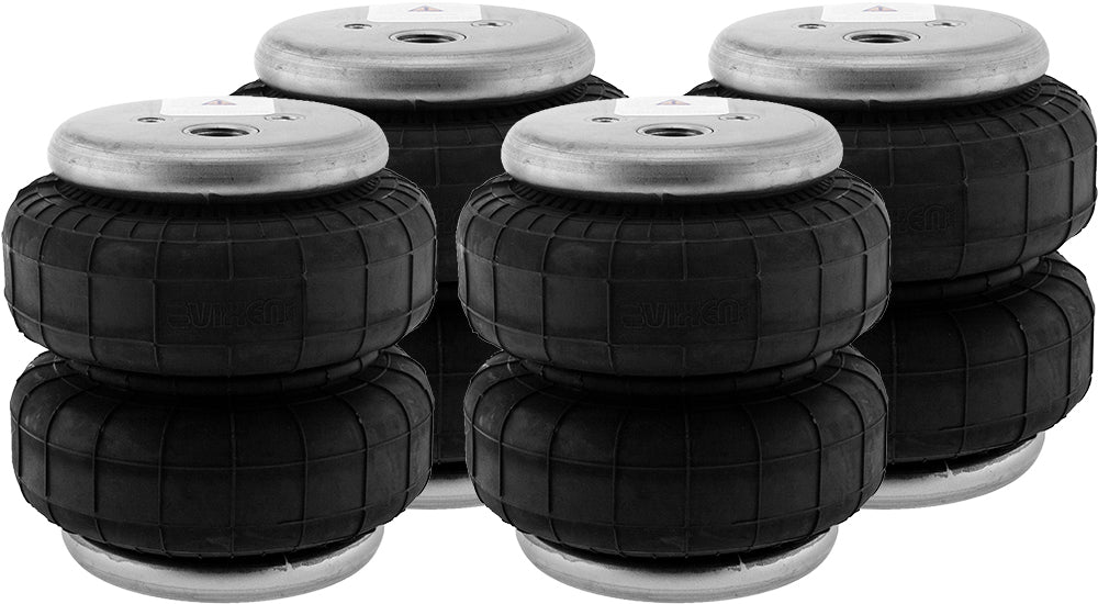 VIXEN AIR VXD2500MQP 1/2" NPT SINGLE AIR PORT SUSPENSION AIR SPRING (QUAD PACK)
