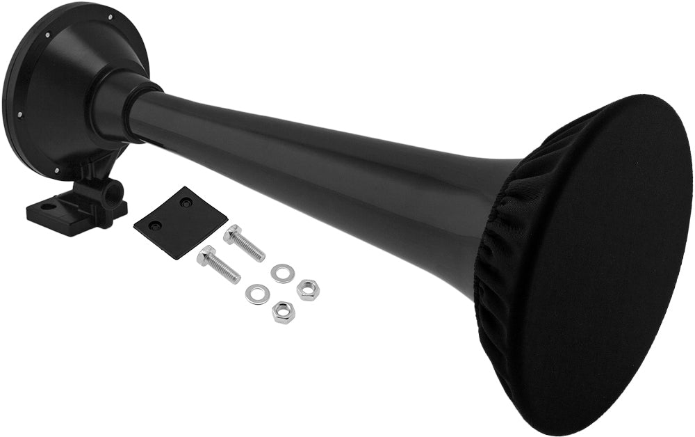 VIXEN HORNS VXH1905XB/P SINGLE TRUMPET AIR HORN WITH COVER MEDIUM BLACK
