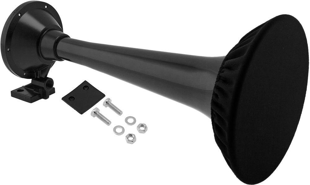 VIXEN HORNS VXH1907XB/P SINGLE TRUMPET AIR HORN WITH COVER LARGE BLACK