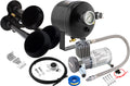 VIXEN HORNS VXO8805/3114B TRIPLE TRUMPET TRAIN AIR HORN BLACK WITH 0.5 GALLON TANK AND 150 PSI COMPRESSOR
