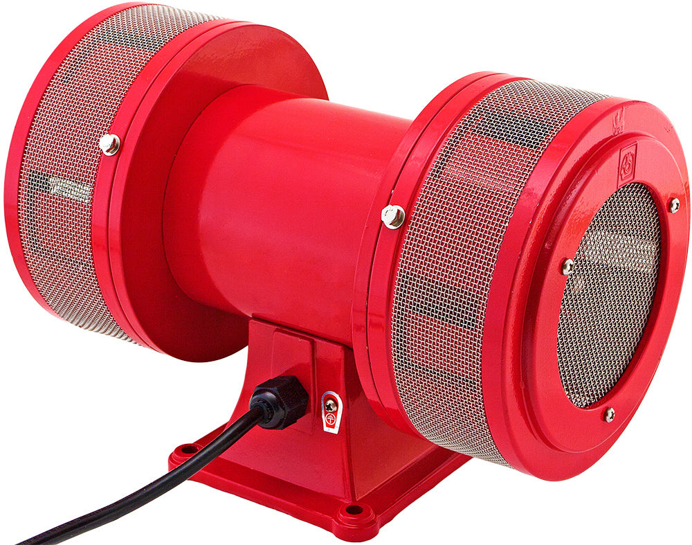 VIXEN HORNS VXS-1450AR INDUSTRIAL ELECTRIC MOTOR SIREN 110V RED