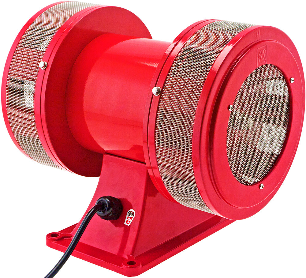 VIXEN HORNS VXS-1488HVR INDUSTRIAL ELECTRIC MOTOR SIREN 220V RED