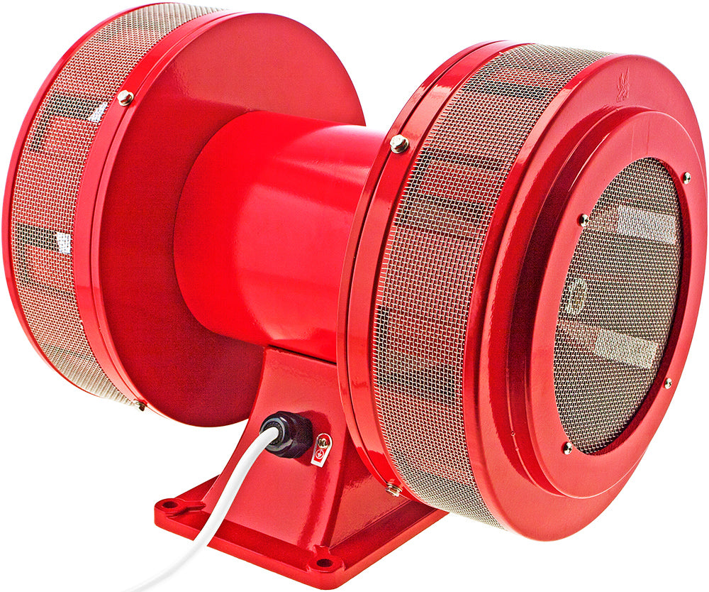 VIXEN HORNS VXS-2245AR INDUSTRIAL ELECTRIC MOTOR SIREN 220V RED