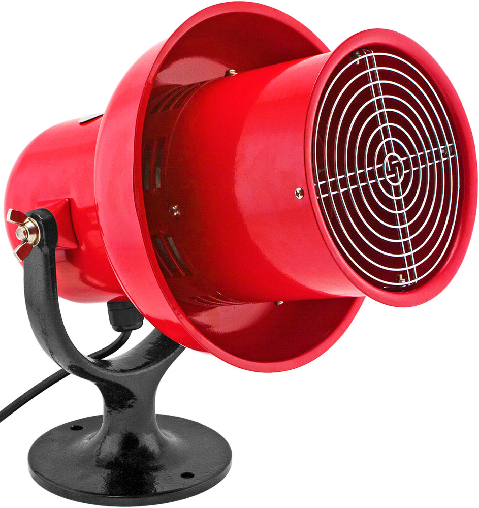 VIXEN HORNS VXS-8100 INDUSTRIAL ELECTRIC MOTOR SIREN 110V RED
