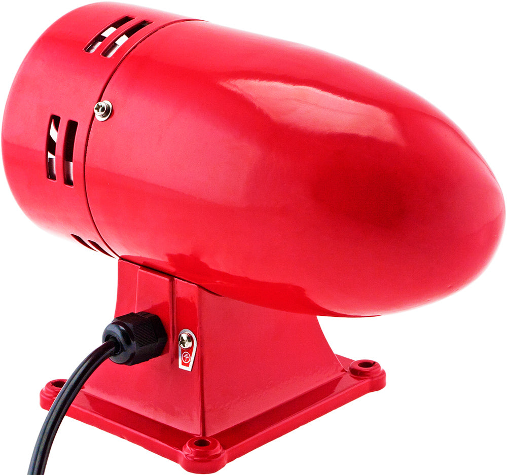 VIXEN HORNS VXS-9075R OLD FASHION MOTOR DRIVEN STAINLESS STEEL SIREN 110V RED