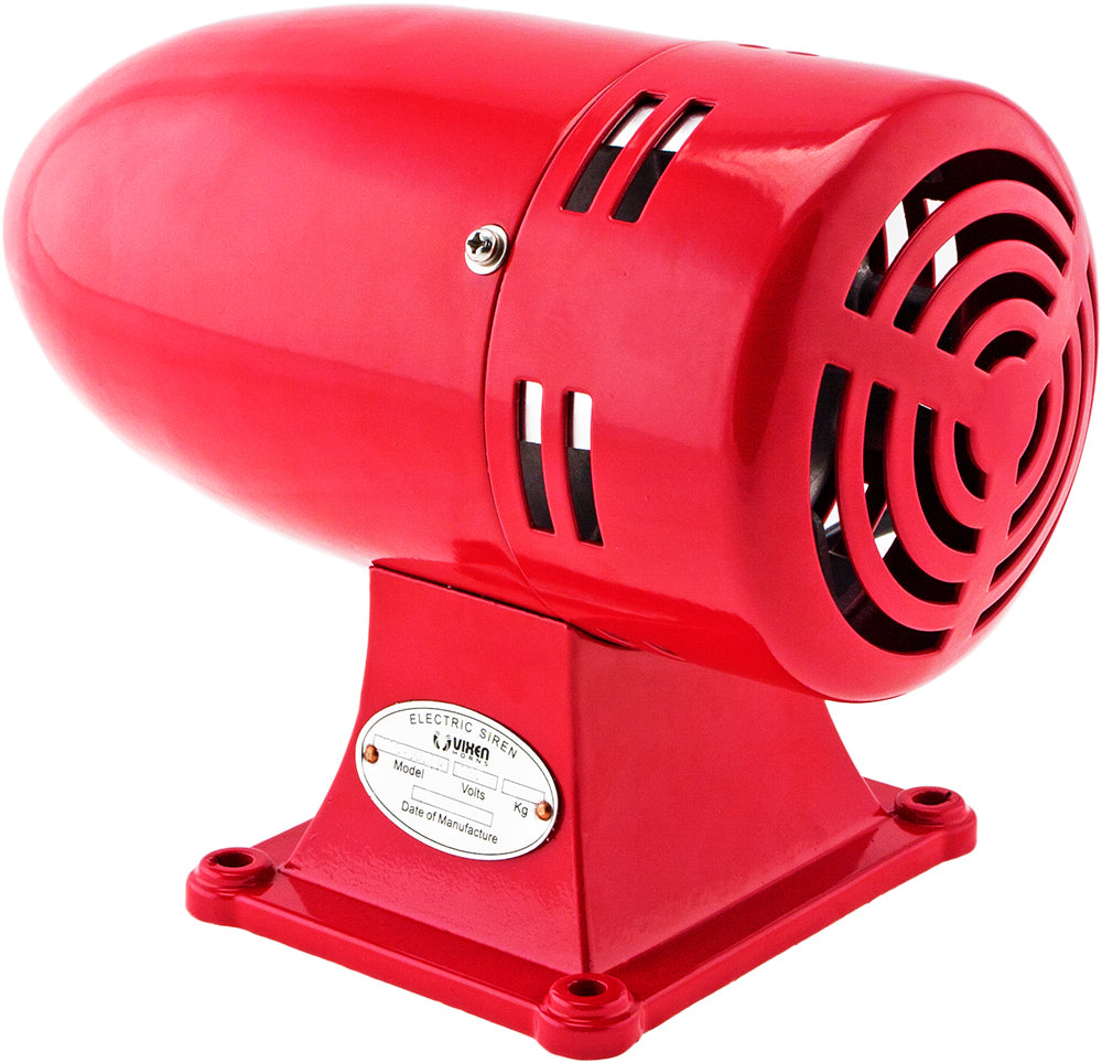 VIXEN HORNS VXS-9075R OLD FASHION MOTOR DRIVEN STAINLESS STEEL SIREN 110V RED