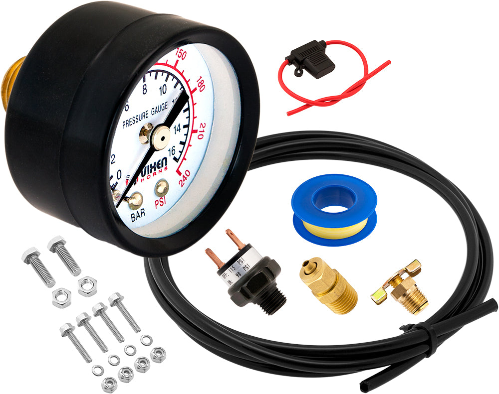 VIXEN HORNS VXO8105B 0.5 GALLON AIR TANK WITH 150 PSI AIR COMPRESSOR ONBOARD AIR SYSTEM image 9