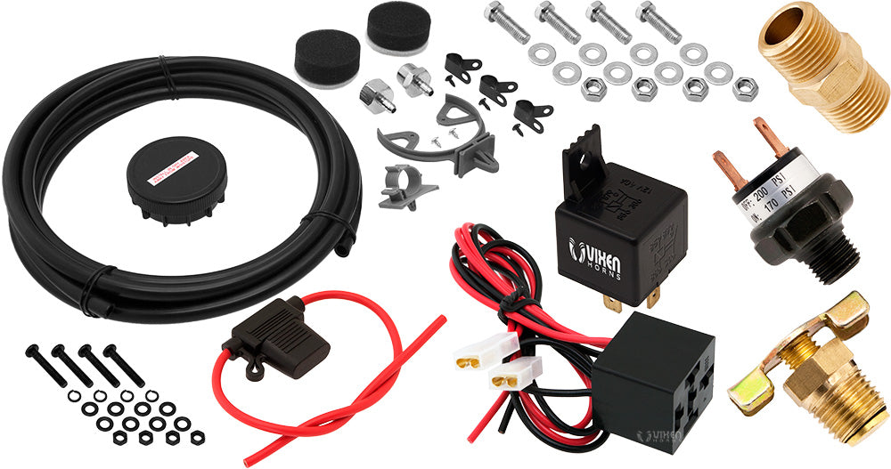 VIXEN AIR VXO4852BF 5 GALLON STEEL AIR TANK WITH 200 PSI AIR COMPRESSOR ONBOARD AIR SYSTEM image 8