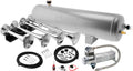 VIXEN HORNS VXO8330APRO/4124XC QUAD TRUMPET TRAIN AIR HORN CHROME PLATED WITH 3 GALLON ALUMINUM TANK AND 200 PSI COMPRESSOR image 0