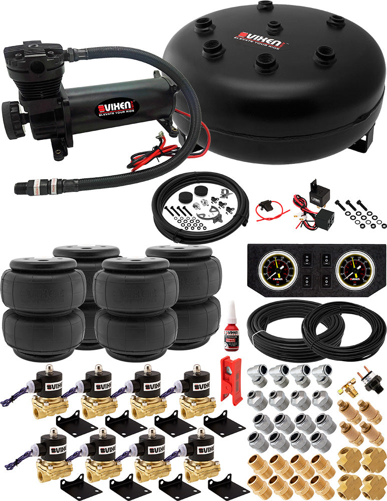 VIXEN AIR VXX1208FB/4840B AIR SUSPENSION KIT FOR TRUCK/CAR BAG/AIR