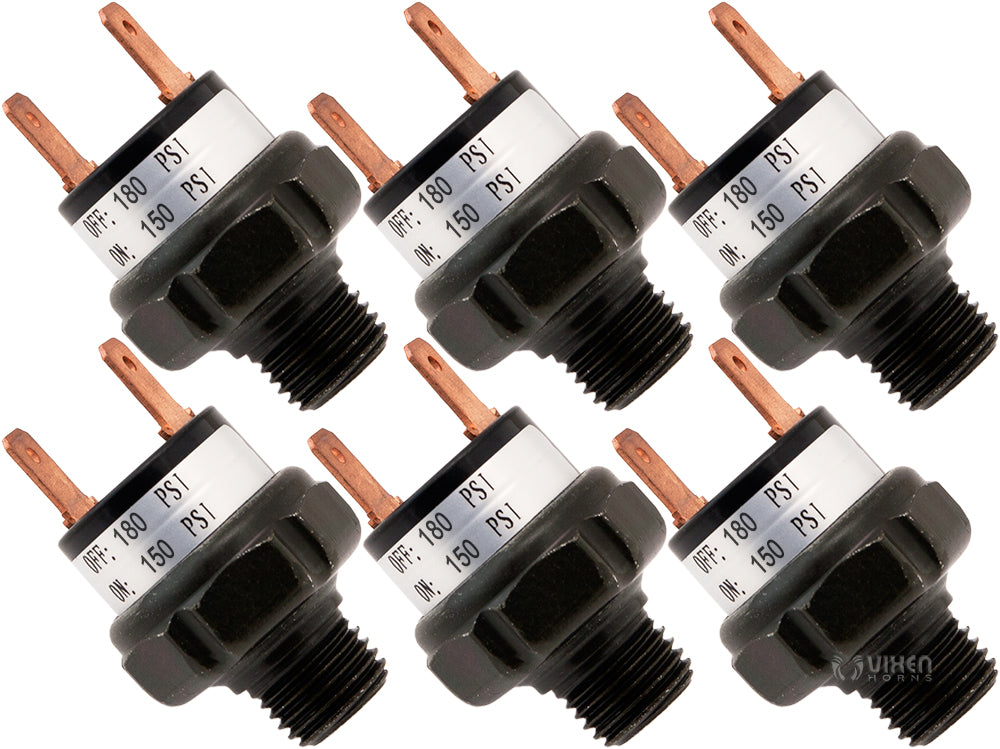 VIXEN HORNS VXA7180-6 150-180 PSI PRESSURE SWITCH (6 PACK) image 0