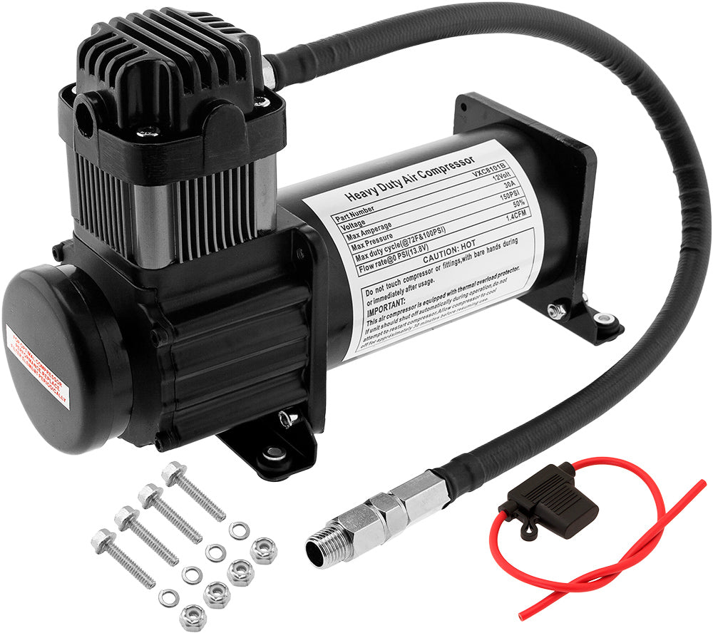 VIXEN HORNS VXC8101B 150 PSI AIR COMPRESSOR BLACK image 0