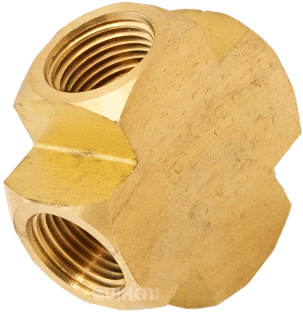 VIXEN AIR VXA7X38-4 3/8" NPT FEMALE CROSS image 1