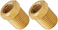 VIXEN HORNS VXA1418-2 1/4" NPT MALE TO 1/8" NPT FEMALE BRASS THREAD REDUCER FITTING (2 PACK) image 0