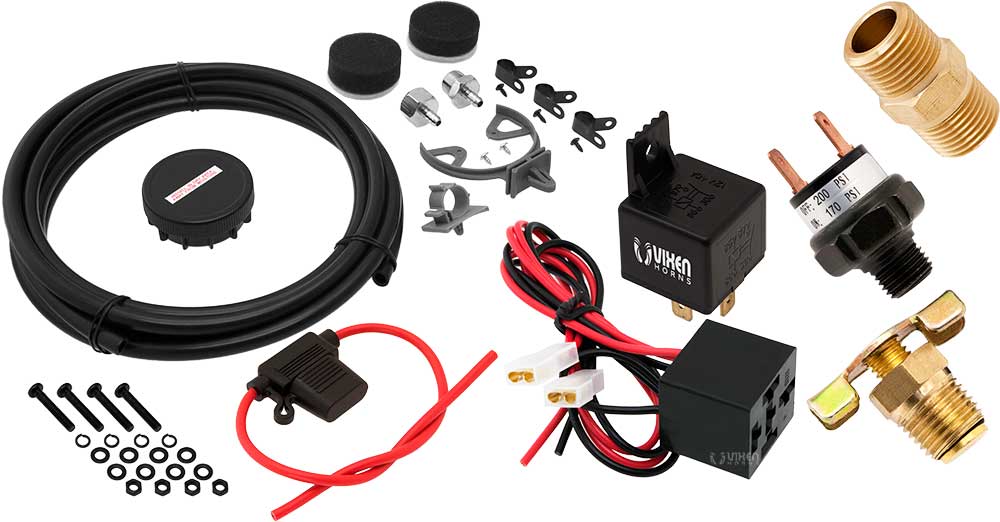 VIXEN AIR VXO4830BF 3 GALLON ALUMINUM AIR TANK WITH 200 PSI AIR COMPRESSOR ONBOARD AIR SYSTEM image 9