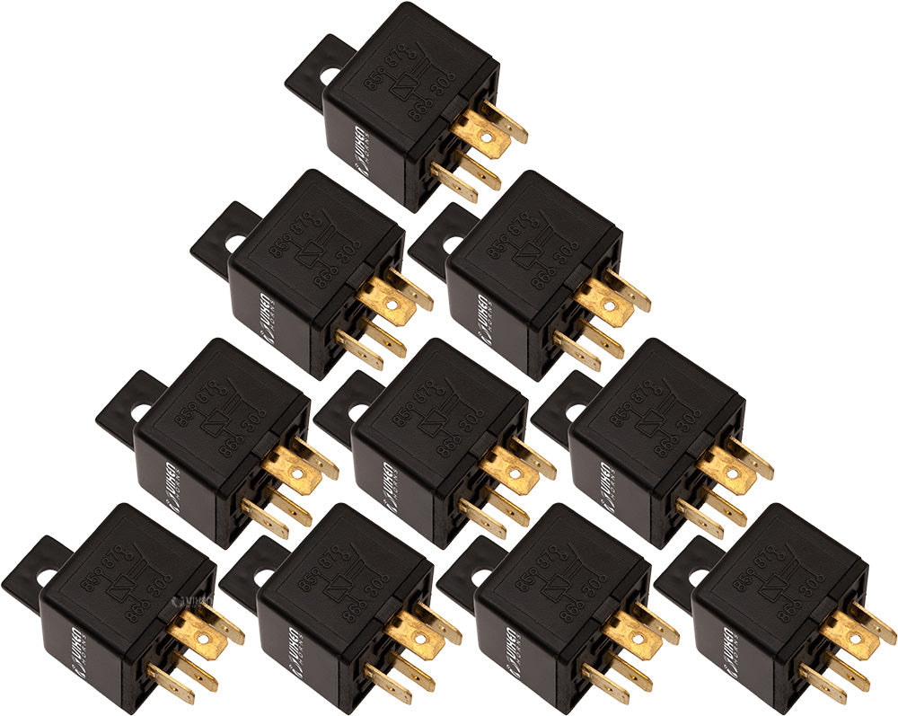 VIXEN HORNS VXA7449-10 4-PIN UNIVERSAL RELAY 12V/40A (10 PACK) image 0