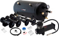 VIXEN HORNS VXO8350B/4124B QUAD TRUMPET TRAIN AIR HORN BLACK WITH 5 GALLON TANK AND 200 PSI COMPRESSOR image 0