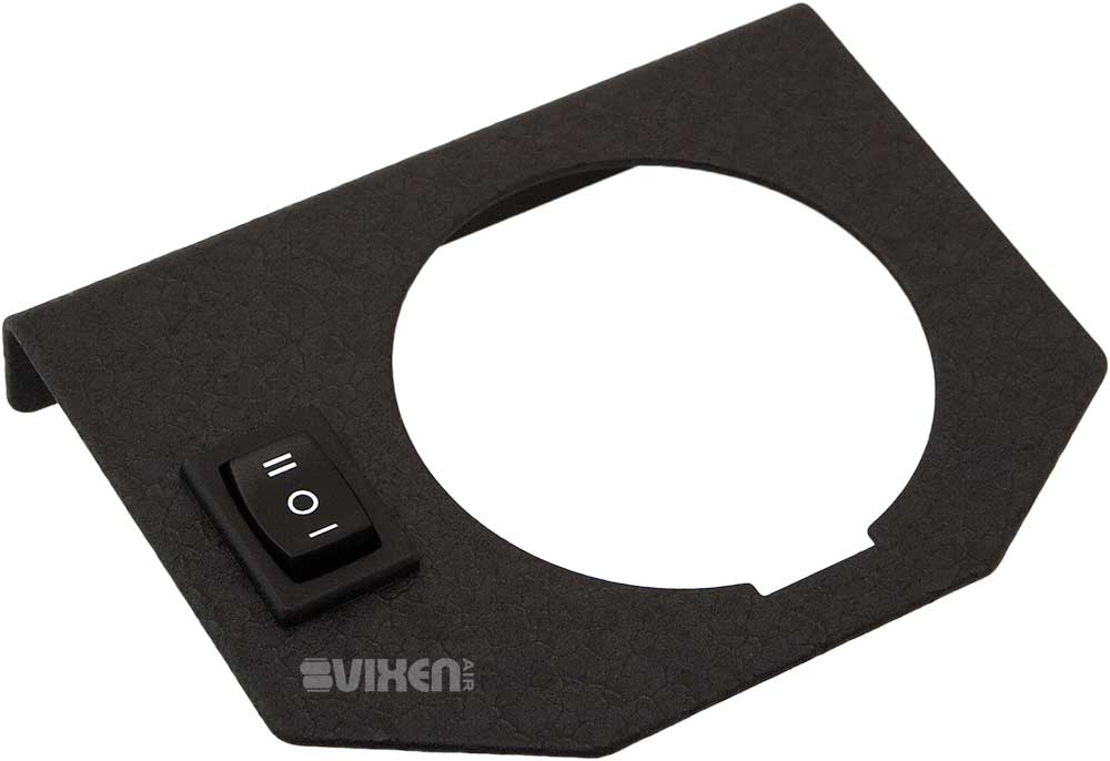 VIXEN AIR VXF1GP1RKW 2″ SINGLE NEEDLE AIR PRESSURE GAUGE METAL DASH PANEL WITH ONE SWITCH WHITE image 5