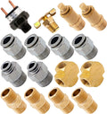VIXEN AIR VXK3833 SET OF FITTINGS FOR FOUR 3/8" NPT AIR VALVES USING 3/8" AND 1/4" OD AIR LINES, PRESSURE SWITCH INCLUDED image 0