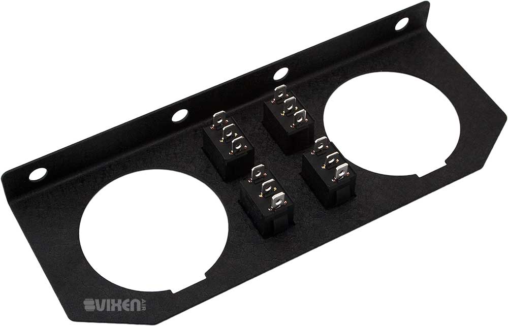 VIXEN AIR VXK3805GB 3/8" NPT AIR RIDE SUSPENSION HIGH FLOW AIR VALVES WITH FOUR AIR SPRINGS, PRESSURE SWITCH, GAUGE DASH PANEL, HOSES AND FITTINGS image 4