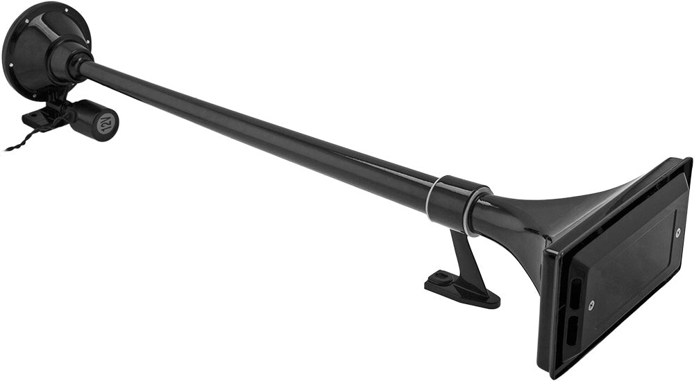 VIXEN HORNS VXO8350/1167B2 DUAL TRUMPET TRAIN AIR HORN BLACK WITH 5 GALLON TANK AND 200 PSI COMPRESSOR image 1