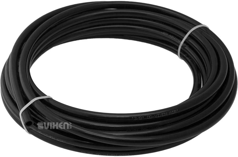 VIXEN AIR VXA38025K 3/8" OD NYLON/PLASTIC HOSE (25 FT) WITH THREAD SEALANT AND HOSE CUTTER image 1