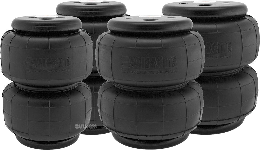 VIXEN AIR VXD2526QP 1/2" NPT SINGLE AIR PORT SUSPENSION AIR SPRING/AIR BAG (QUAD PACK) image 0