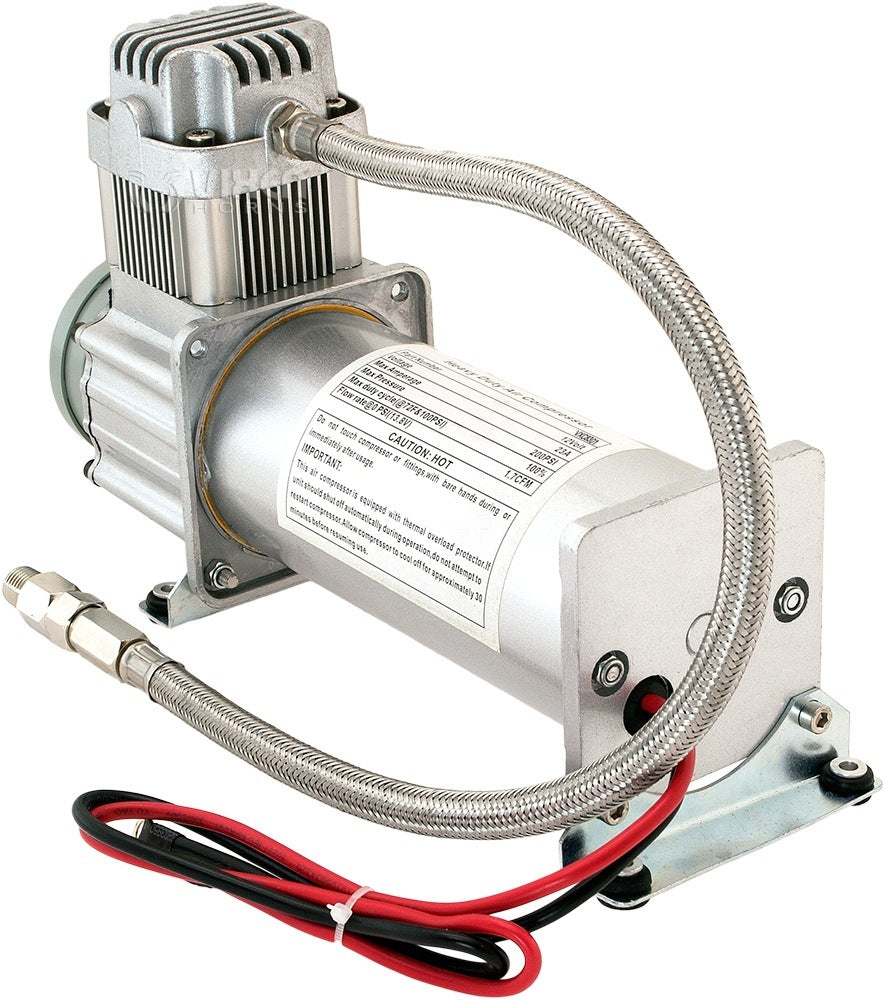 VIXEN HORNS VXO8315/4114B QUAD TRUMPET TRAIN AIR HORN BLACK WITH 1.5 GALLON TANK AND 200 PSI COMPRESSOR image 6